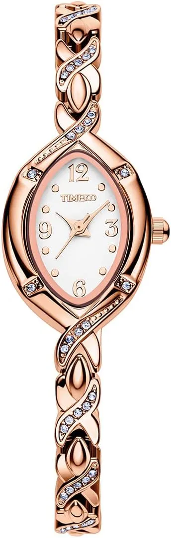 Women's Bracelet Watches Ladies Quartz Wrist Watch with Green Dial Bezel with Crystals in Movement Bracelet Strap with Diamonds Waterproof
