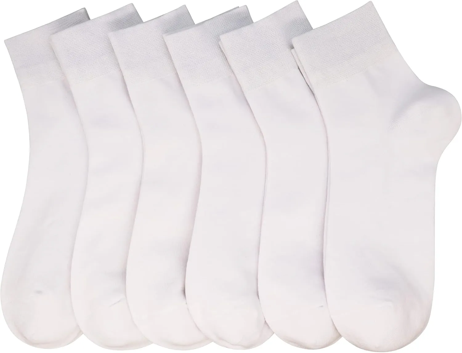 Women's Cotton Socks, Soft Thin Breathable Moisture Wicking Ankle Crew Casual Socks 6 Pairs