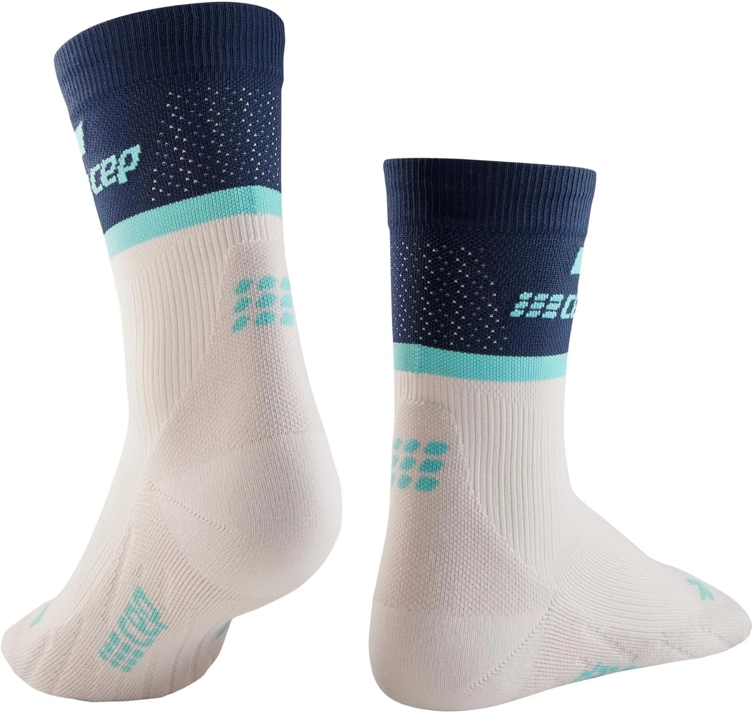 Womens Crew Cut Athletic Performance Running Sock - CEP Mid Cut Socks