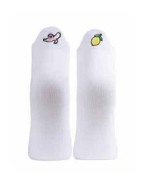 Women's Lemon & Banana Low-Cut Tab Socks
