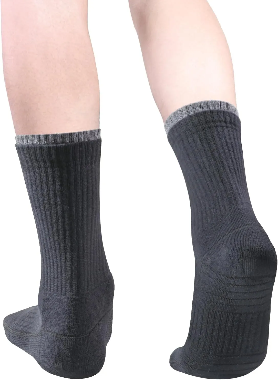 Womens Moisture Wicking Cushioned Cotton Casual Everyday Work Gym Training Athletic Crew Socks for Women, 5 Pairs