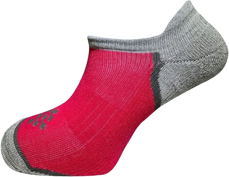 Women's No Show Socks - Running Socks with Compression   Infrared - 3 Pairs