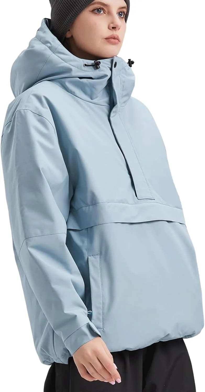 Womens Waterproof Ski Jacket Warm Winter Snow Coat Windbreaker Hooded Thick Snowboard Jacket