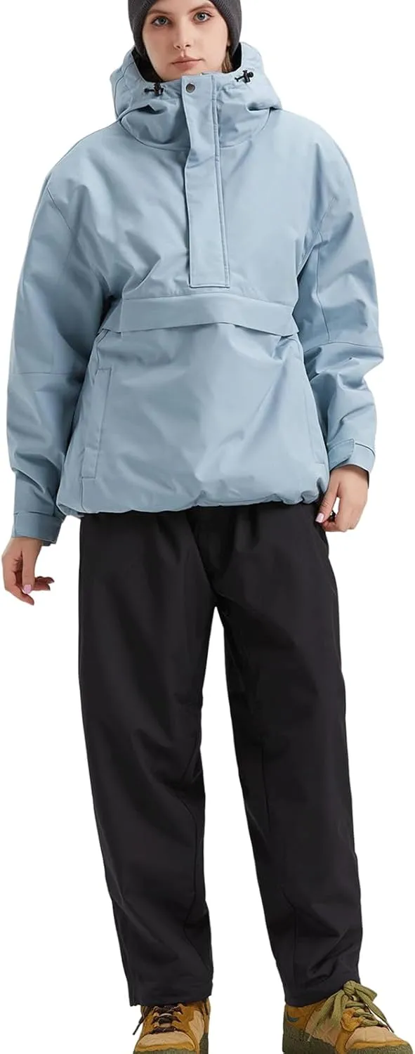 Womens Waterproof Ski Jacket Warm Winter Snow Coat Windbreaker Hooded Thick Snowboard Jacket