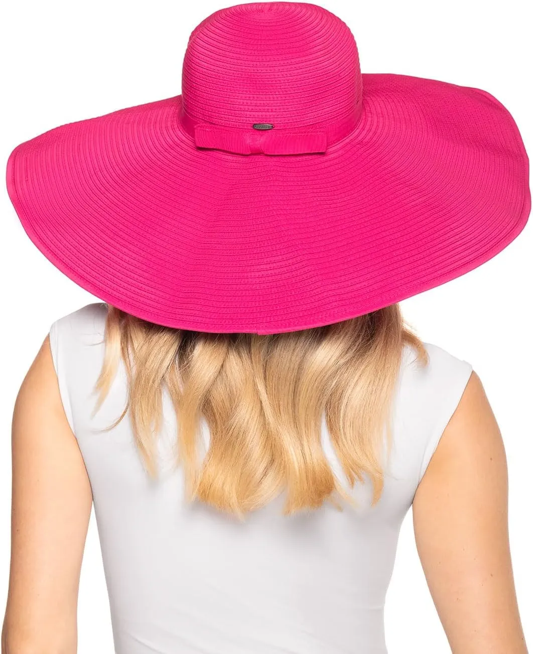 Women's Wide Brim Poolside Hat - UPF 50 Sun Protection - Elegant and Packable - Shelby (One Size)