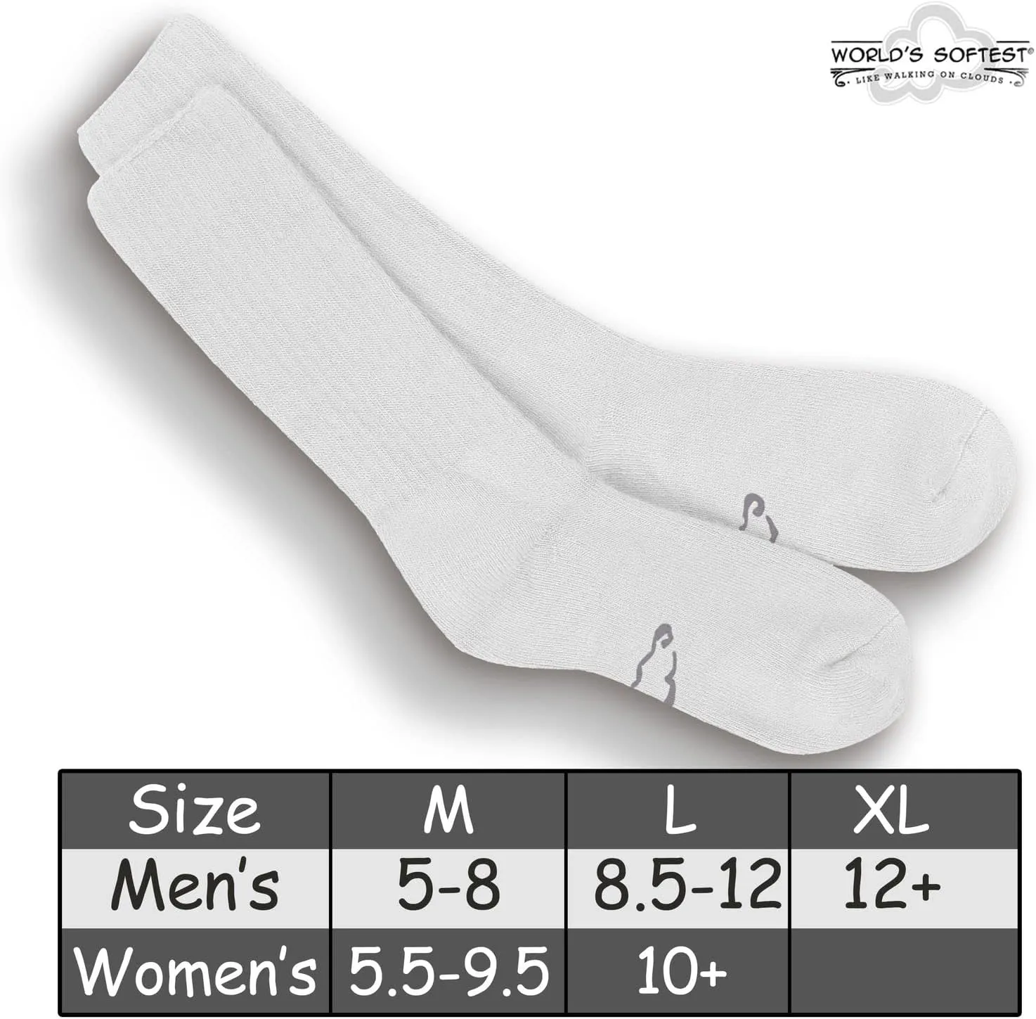 World's Softest Classic Crew Socks - Ultra Soft Crew Socks for Women and Men
