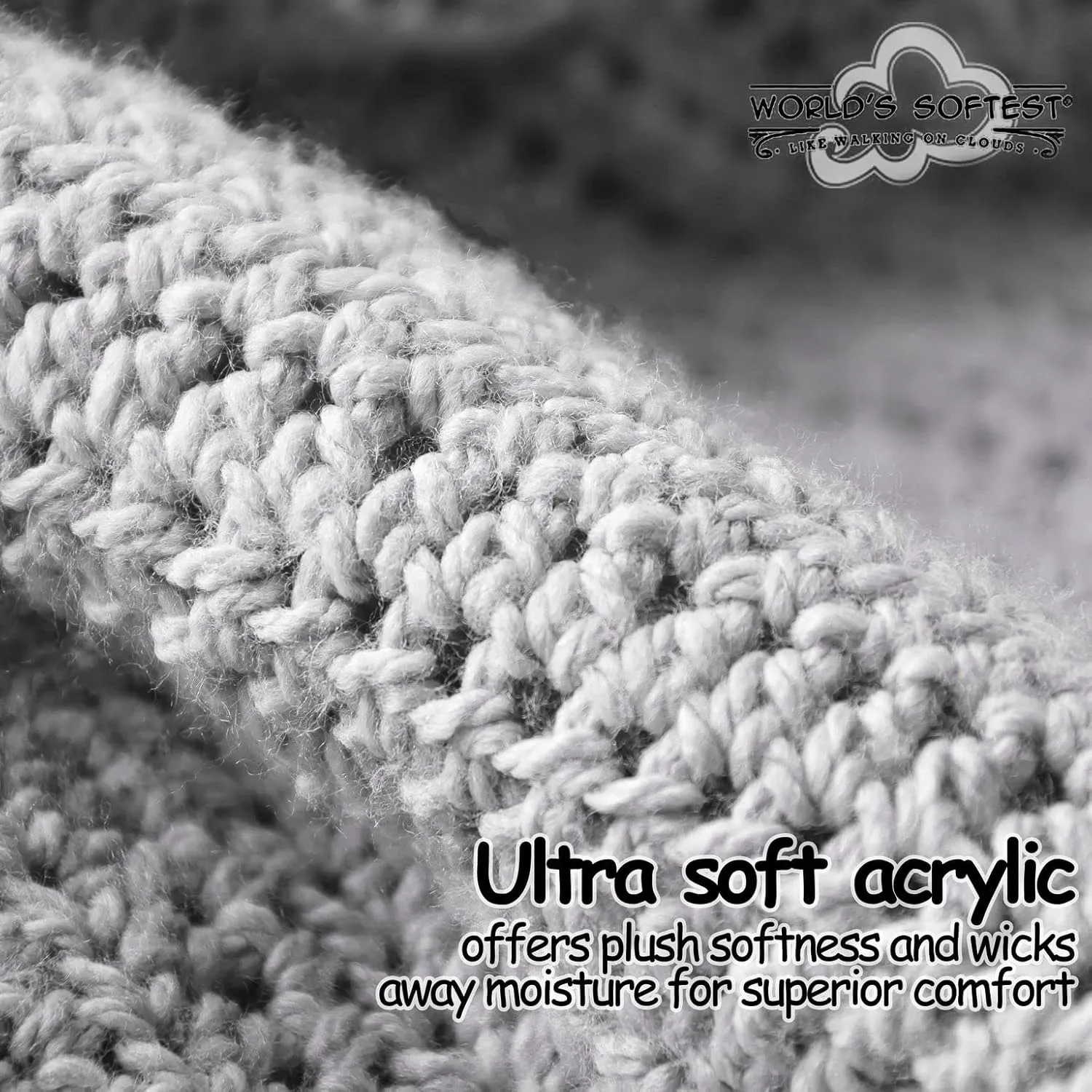 World's Softest Classic Crew Socks - Ultra Soft Crew Socks for Women and Men