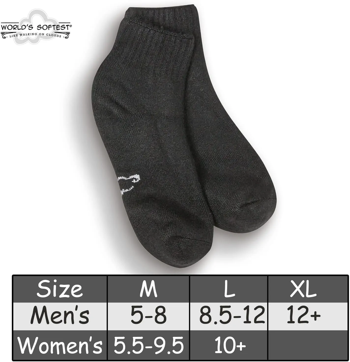 World's Softest Men's Classic Quarter Crew Socks