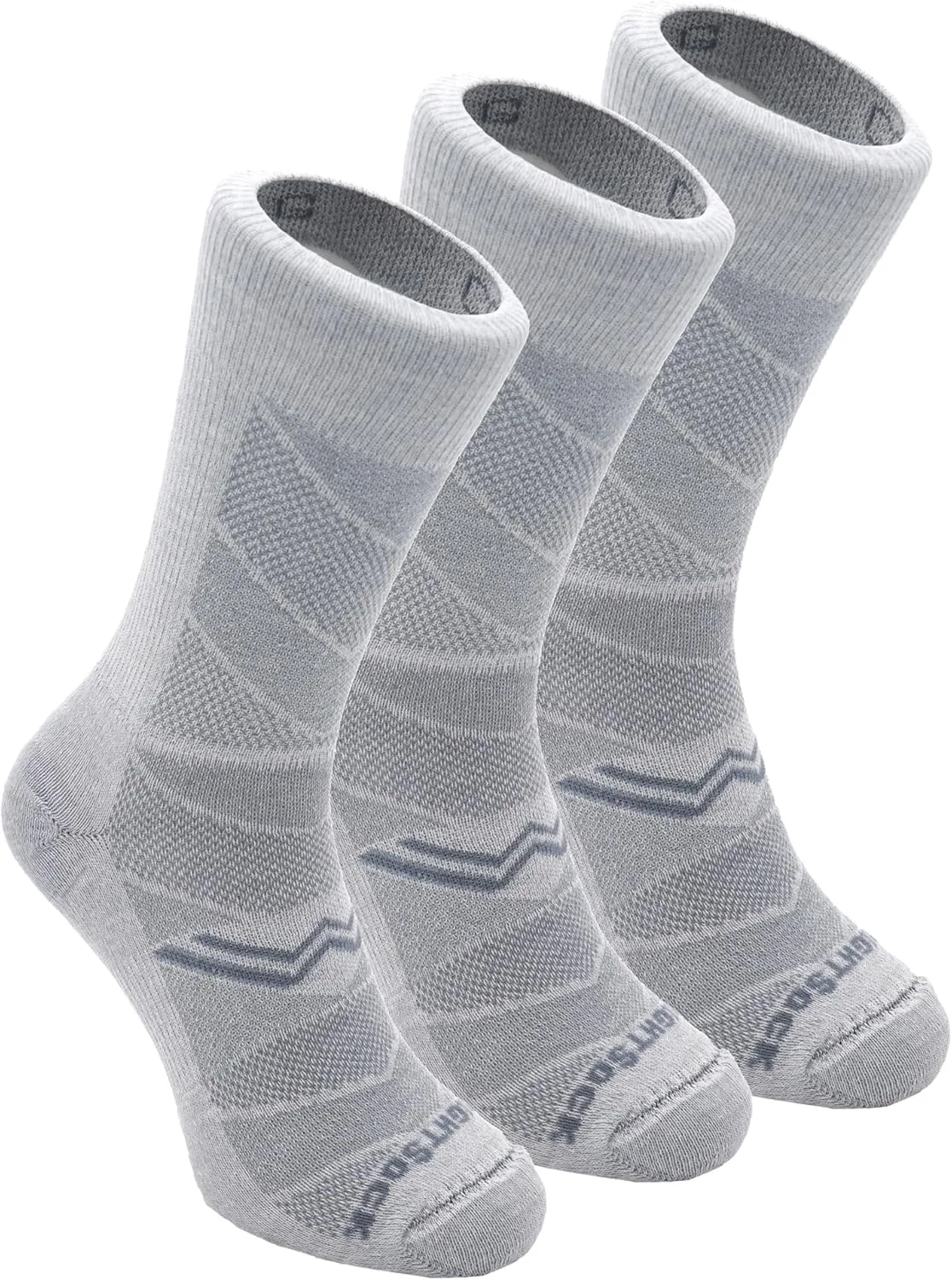 Wrightsock CoolMesh II Crew Running Socks for Men and Women – Eco-Friendly Anti Blister Socks - American Made