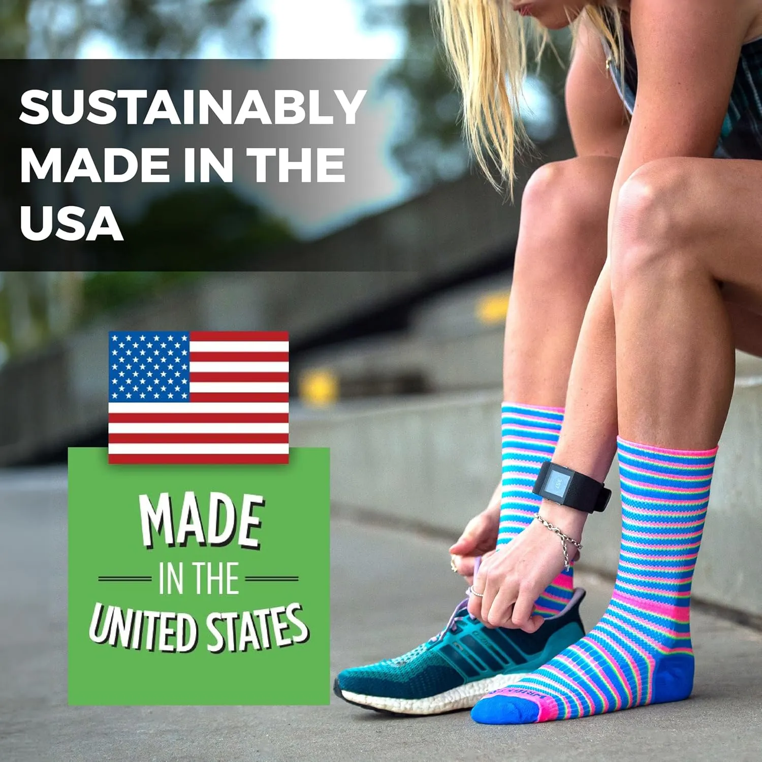 Wrightsock CoolMesh II Quarter Running Socks for Men and Women – Eco-Friendly Anti Blister Socks - American Made