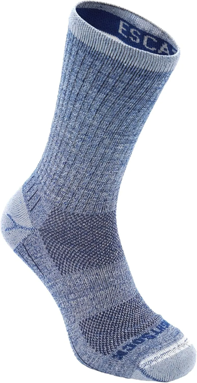 Wrightsock Escape Crew Hiking Socks for Men and Women – Cushioned, Eco-Friendly Anti Blister Socks - American Made