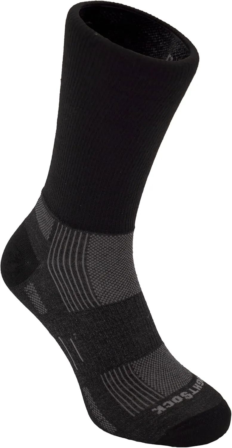Wrightsock Explore Crew Hiking Socks for Men and Women – Cushioned, Eco-Friendly Anti Blister Socks - American Made