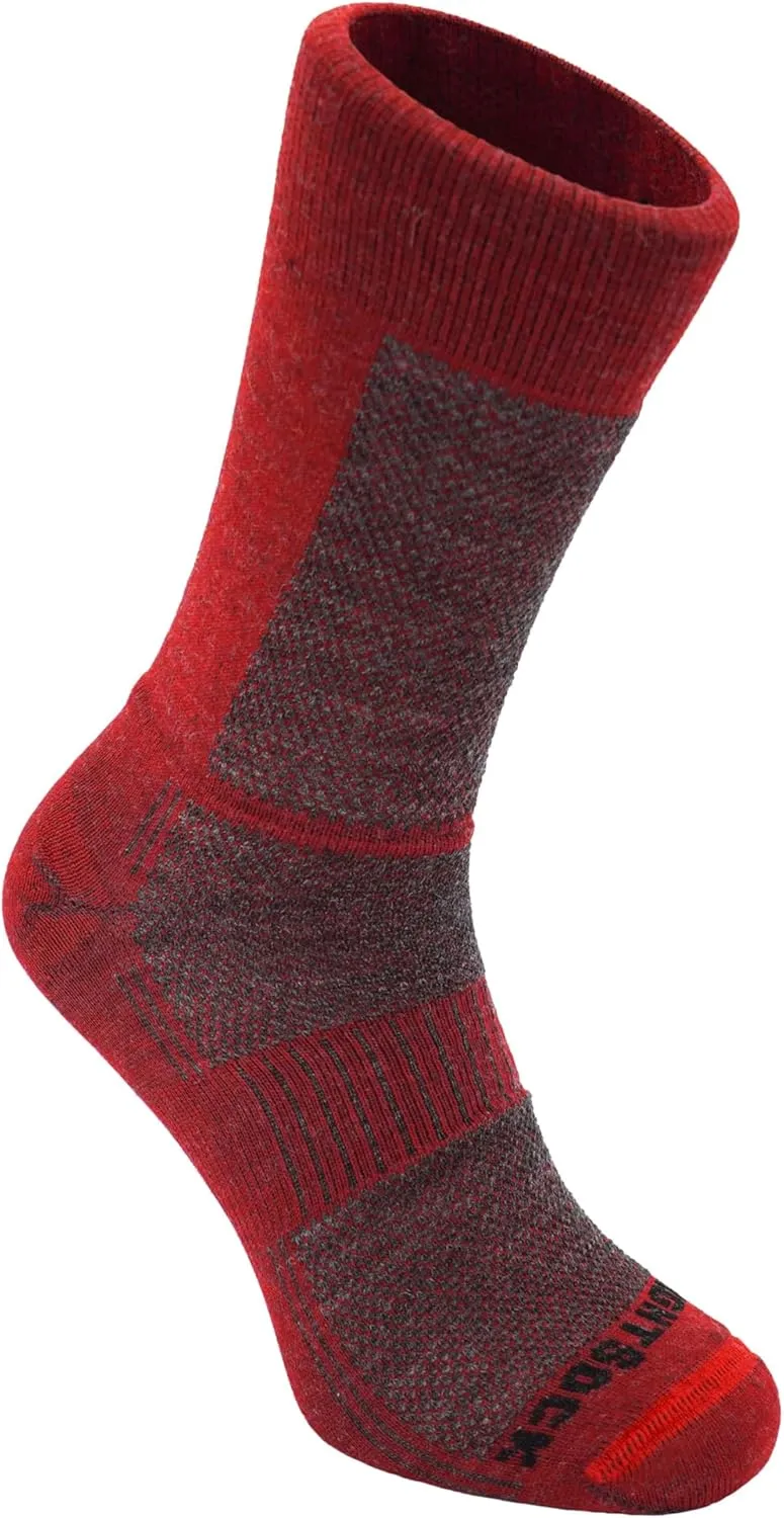 Wrightsock Merino Coolmesh II Crew Hiking Socks for Men and Women – Eco-Friendly Anti Blister Socks - American Made