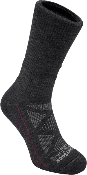 Wrightsock Merino Trail Crew Socks – Cushioned, Eco-Friendly, Anti-Blister, Breathable & Comfy – Made in USA