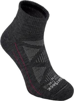 Wrightsock Merino Trail Quarter Socks – Cushioned, Eco-Friendly, Anti-Blister, Breathable & Comfy – Made in USA