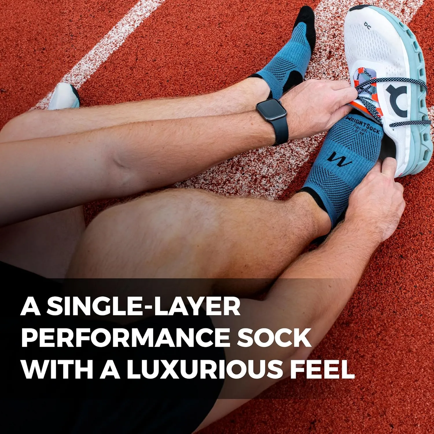 Wrightsock Run Luxe Tab Running Socks for Men and Women - Athletics Socks with Moisture Regulation - American Made