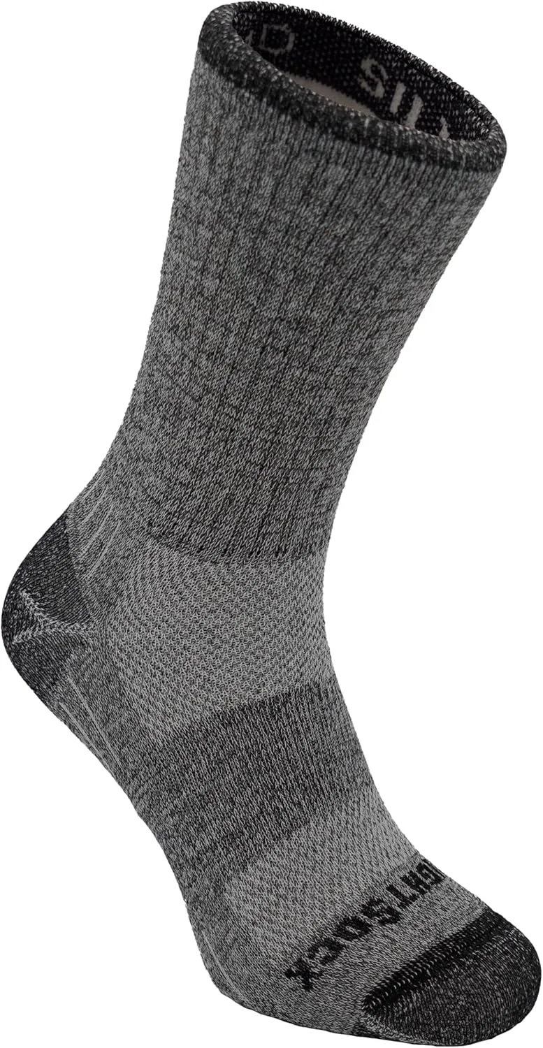Wrightsock Silver Escape Crew Hiking Socks for Men and Women – Eco-Friendly Anti Odor and Blister Socks - American Made
