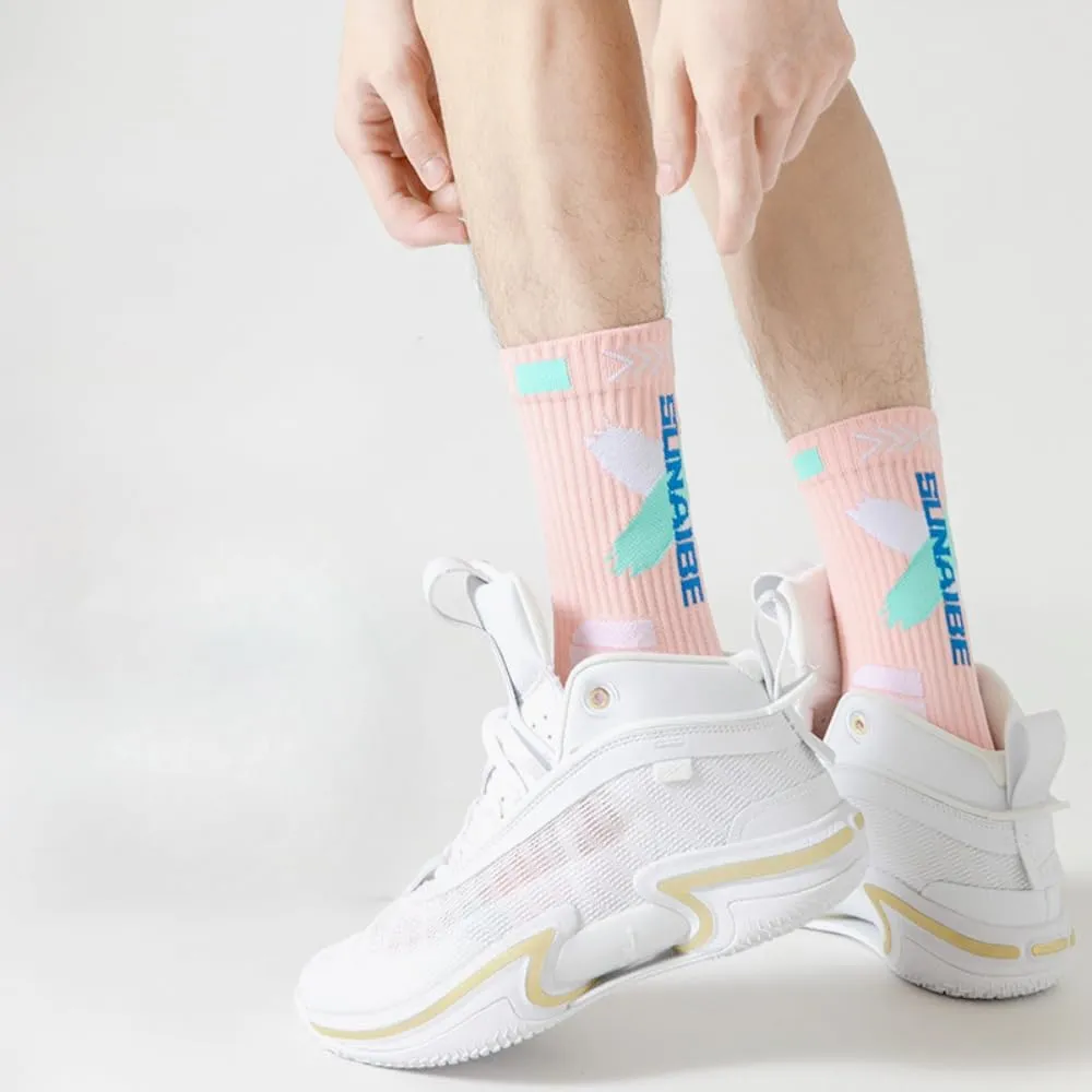 YWSLRC 5 Pairs Men's Athletic Crew Socks Performance Thick Cushioned Sport Basketball Running Training Compression Sock