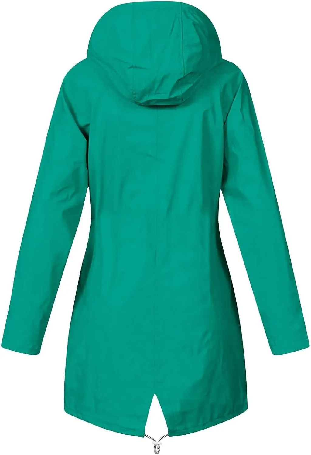 ZEFOTIM Womens Rain Jacket with Hood Waterproof Light Weight Casual Raincoat with Pockets Zip Up Hiking Jackets Clothes