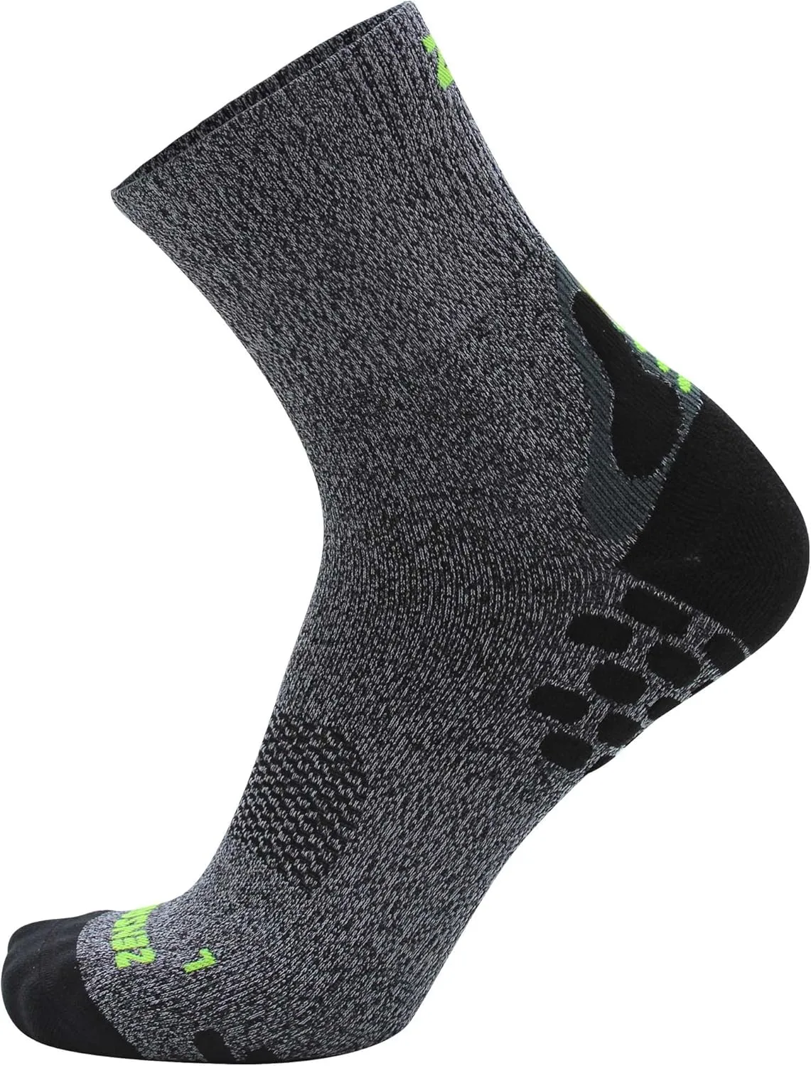 Zensah 3D Dotted Running Socks - Moisture Wicking, Padded, Anti-Blister, Ankle Athletic Sock for Men and Women