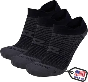 Zensah Featherweight Running Socks - Anti-Blister, Ultra Light, No Show Tab, Sport Socks Men and Women