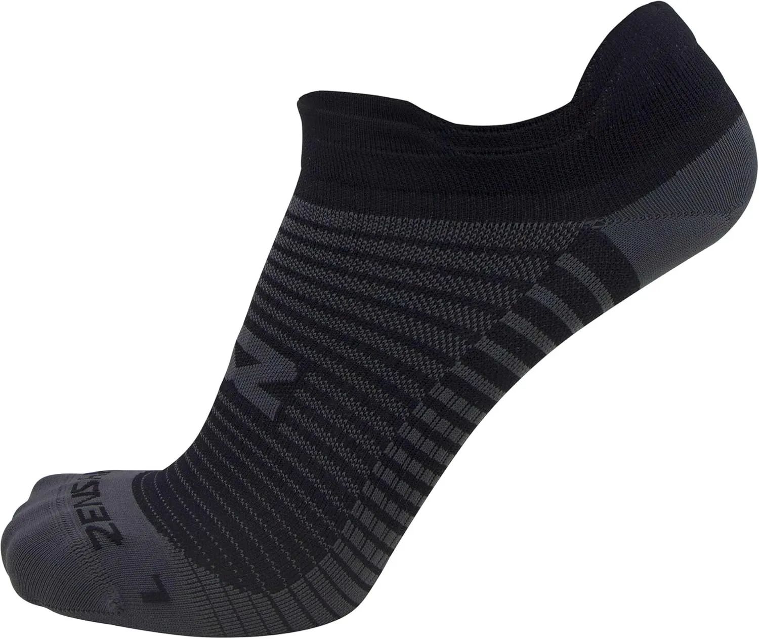 Zensah Featherweight Running Socks - Anti-Blister, Ultra Light, No Show Tab, Sport Socks Men and Women